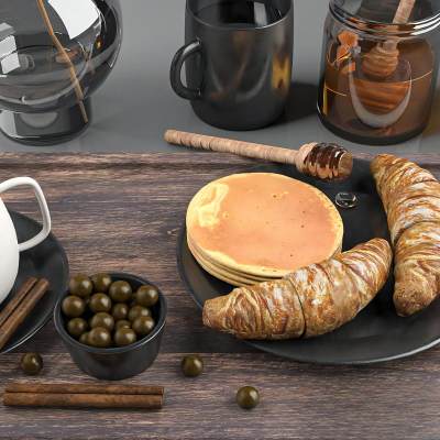 现代面包水杯厨房器具